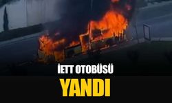 İstanbul Bahçeşehir'de İETT otobüsü yanarak alev topuna döndü: Dumanlar göğü kapladı