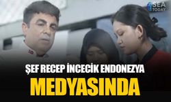 Şef Recep İncecik Endonezya medyasında canlı yayında workshop yaptı