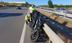 Samsun Kavak'ta bariyere çarpan motosikletin sürücüsü öldü