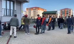 Kars’ta bir binada patlama sonrası yangın çıktı
