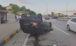 Safranbolu'da takla atan otomobilde 3 kişi yaralandı