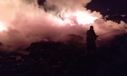 Samandağ’da çöplük yangını çıktı