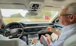 Edirne Valisi Sezer "otoyol" kalitesinde asfaltlanan köy yollarını "Lütfü Amca" ile test etti
