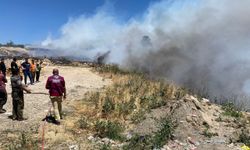 Mersin Gülnar'da çöplükte başlayan yangın ormanlık alana sıçradı