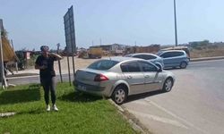 Manavgat'ta kaza yapan sürücü hastaneye gitmeyi reddetti