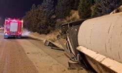 Osmaniye Bahçe'de kontrolden çıkan tır devrildi: 1 yaralı