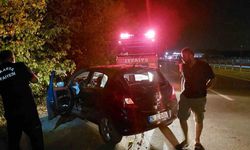 Sakarya Akyazı'da otomobil şarampole uçtu: Anne ve iki çocuğu yaralandı
