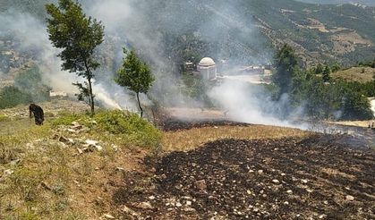 Osmaniye’de ormana sıçrayan anız yangını söndürüldü