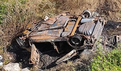Kastamonu'da kazada yanan aracın sürücüsü öldü