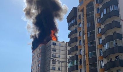 Kayseri'de binada yangın paniği