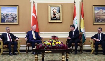 Cumhurbaşkanı Erdoğan  Barzani ile görüştü