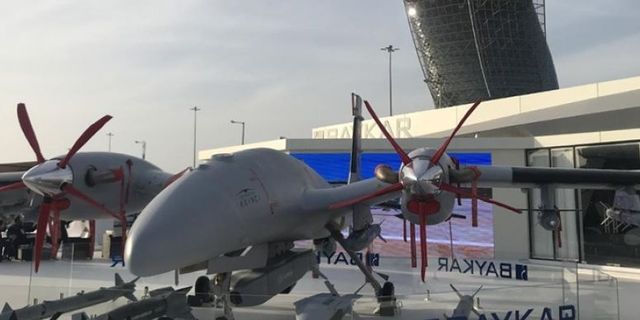 Bayraktar Akıncı TİHA, yurt dışı savunma fuarında ilk kez sergilendi