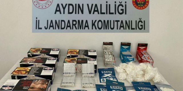 Aydın'da jandarmadan kaçak sigara operasyonu