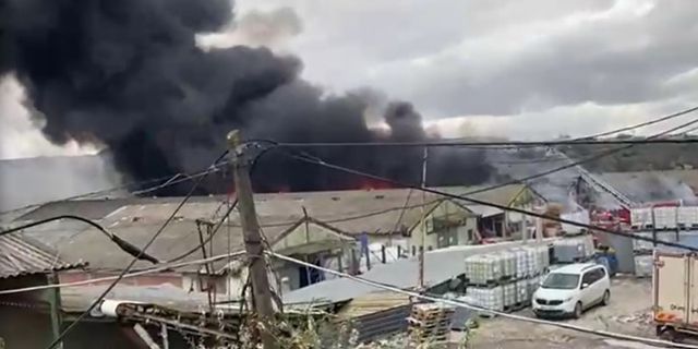 Kocaeli'de Gebze’de Fabrika Yangını