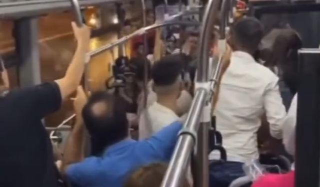 İzmir'de Suriyeli ailenin otobüsten atıldığı anlar kameraya yansıdı