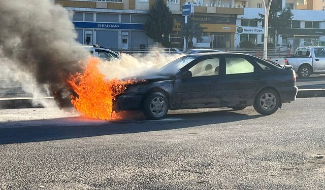Diyarbakır’da test sürüşü faciası: Bakımdan çıkan otomobil alev aldı