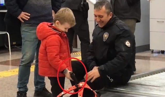 Bursa'da havalimanında polisi şok eden olay-İzle