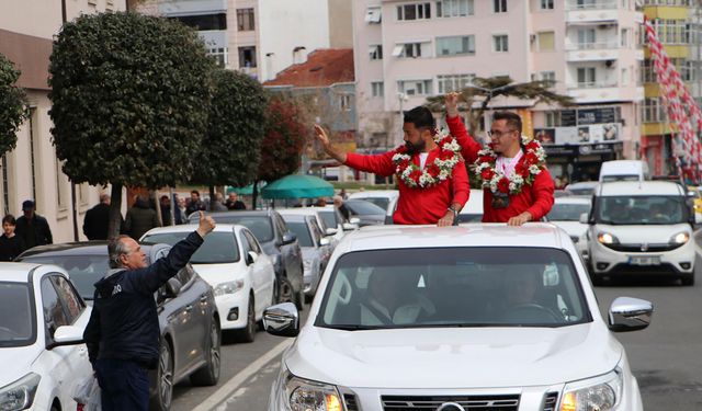 Tekirdağ'dan Dünya rekoruna: Emirhan Akçakoca'ya özel karşılama