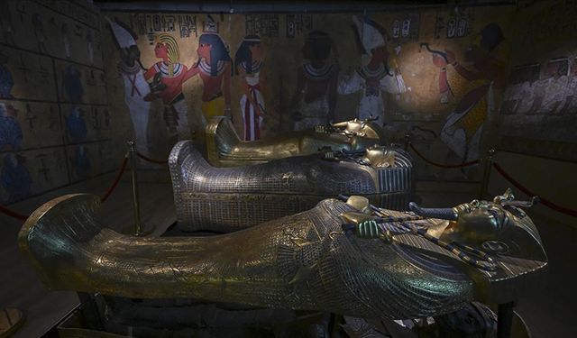 Replikalardan oluşturulan "Tutankhamun, Çocuk Kral'ın Hazineleri" sergisi Ankara'da