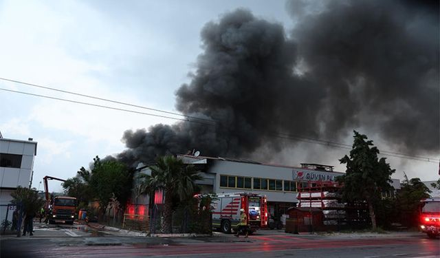 İzmir'de iki fabrikada yangın çıktı-İzle