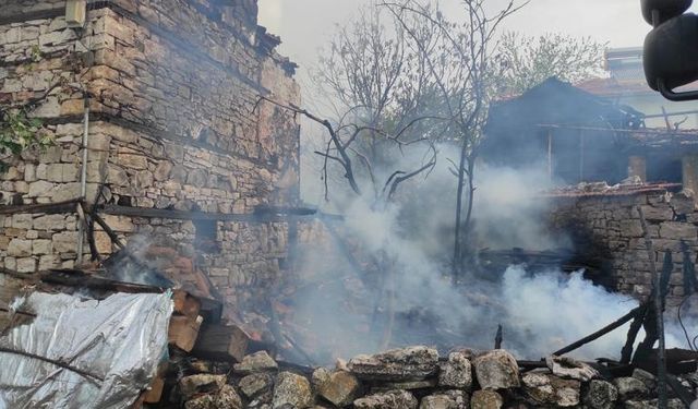 Bursa'da yangın: Müstakil ev küle döndü