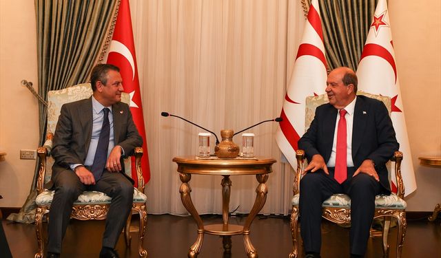 CHP Genel Başkanı Özel, KKTC Cumhurbaşkanı Tatar tarafından kabul edildi