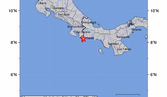 Panama-Kosta Rika sınırında 5.7 büyüklüğünde deprem