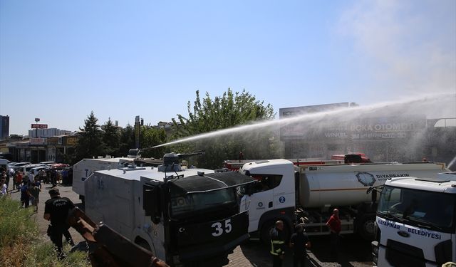 Diyarbakır'da 3. Sanayi Sitesi'nde çıkan yangın söndürüldü