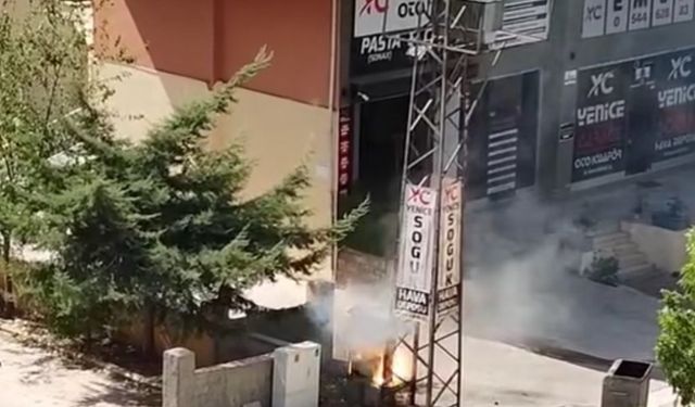 Siverek’te elektrik panosu bomba gibi patladı