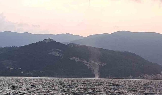 Karadeniz’de oluşan hortumlar kameraya yansıdı