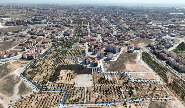 Konya’nın en uzun bisiklet ve yürüyüş yolu Yelda Park’ta