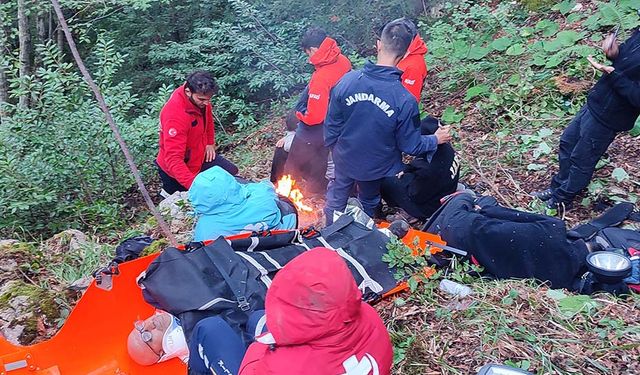 Maden arayan madenciler uçuruma yuvarlandı: 19 saat sonra helikopterle kurtarıldı