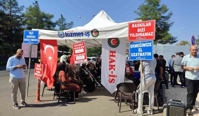 DEM Partili belediyeler tarafından işten çıkartılan işçilerin eylemine destek oldular