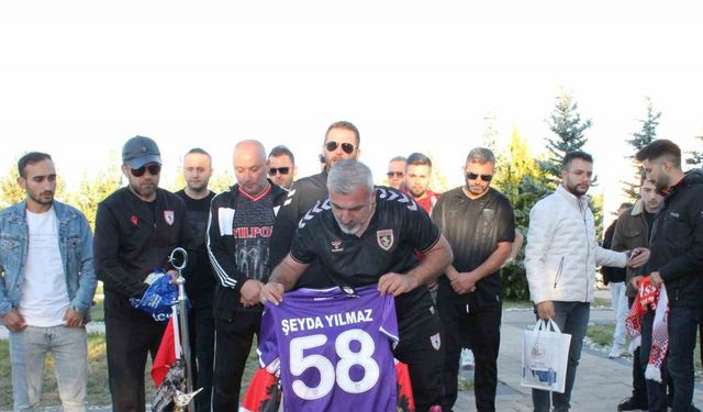 Şehit polis Şeyda Yılmaz’ı Samsunspor taraftarı unutmadı