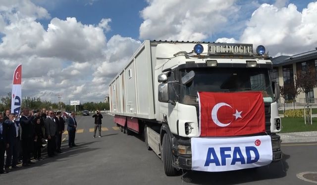 Selden etkilenen Bosna Hersek’e Kütahya’dan 60 adet konteyner yardımı