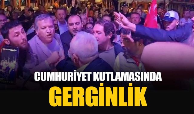 CHP'linin konuşması Bodrum’daki 29 Ekim kutlamasında gerginliğe neden oldu