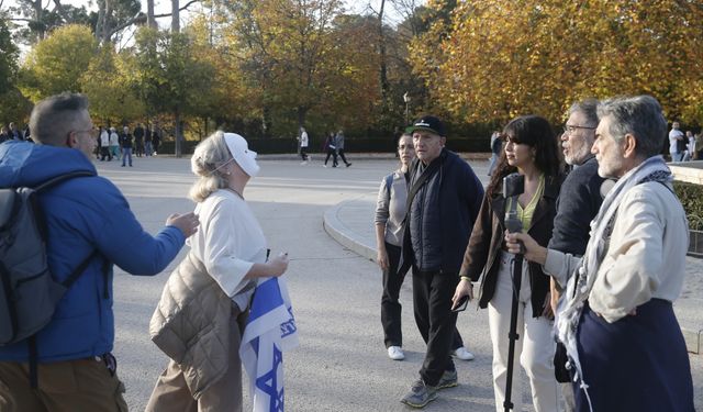 İspanya'daki Filistin'e destek gösterisinde, İsrail yanlısı provokasyon amacına ulaşamadı