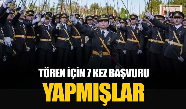 Teğmenler ‘Kılıçlı Yemin’ töreni için 7 kez başvuruda bulunmuş