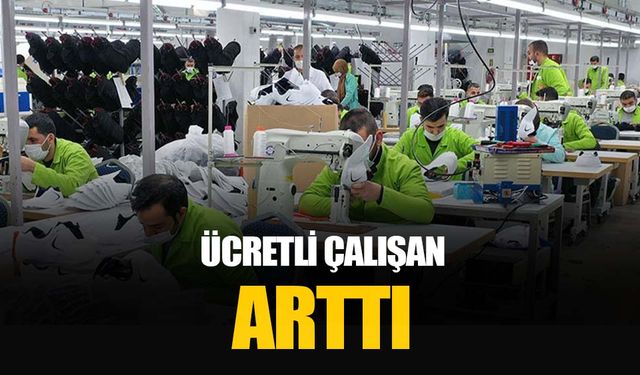 Ücretli çalışan sayısı yıllık yüzde 2,7 artış gösterdi