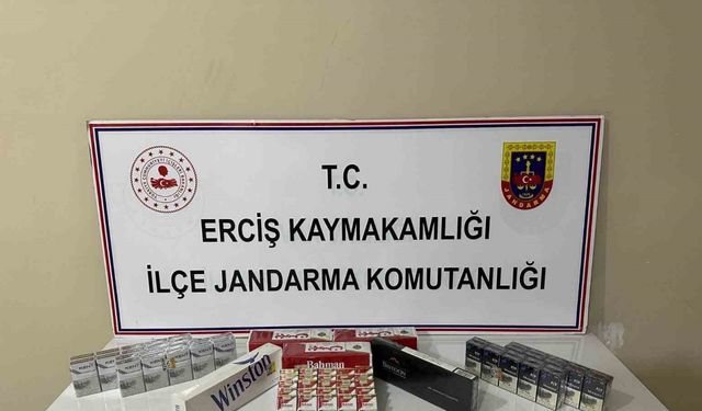 Erciş’te kaçak sigara operasyonu