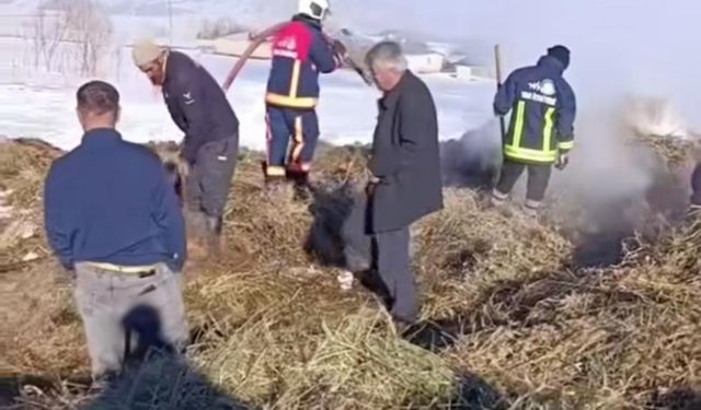 İpekyolu ilçesinde ot yangını çıktı