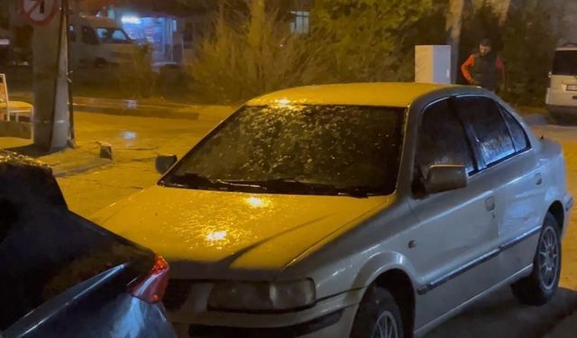Elazığ’da dolu yağışı etkili oldu