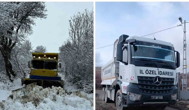 Elazığ’da kapalı köy yolu kalmadı