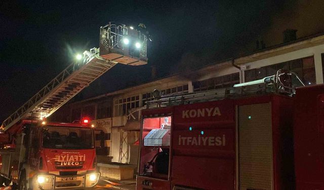 Konya’da matbaada yangın çıktı
