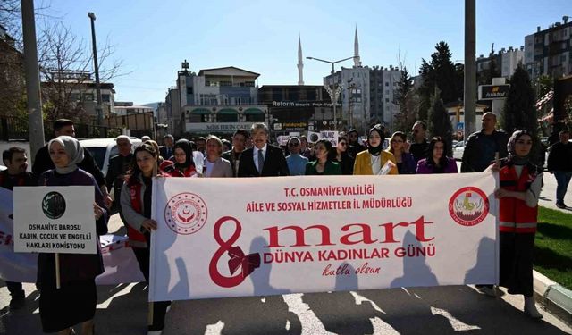Osmaniye’de 8 Mart Dünya Kadınlar Günü yürüyüşü