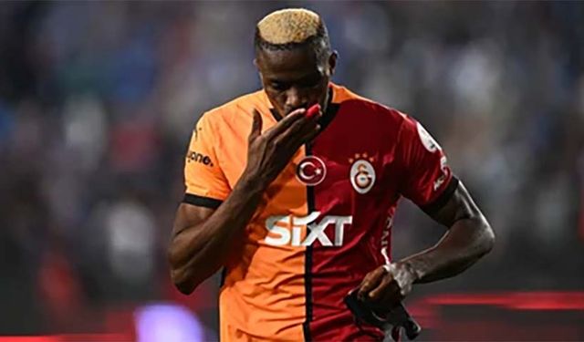 Galatasaray zaferinin yıldız oyuncusu Victor Osimhen oldu
