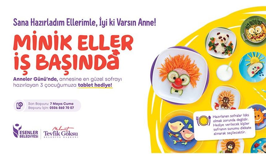 Annesine en güzel sofrayı hazırlayan kazanacak!