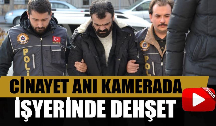 Erzurum'da cinayet anı kameraya takıldı