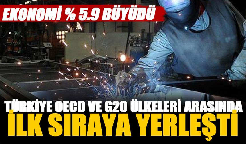Türkiye'nin ekonomisi 3. çeyrekte yüzde 5,9 büyüdü