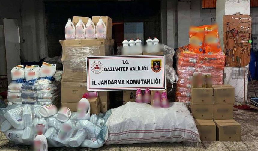 Gaziantep'te 3.5 milyonluk sahte deterjan yakalandı